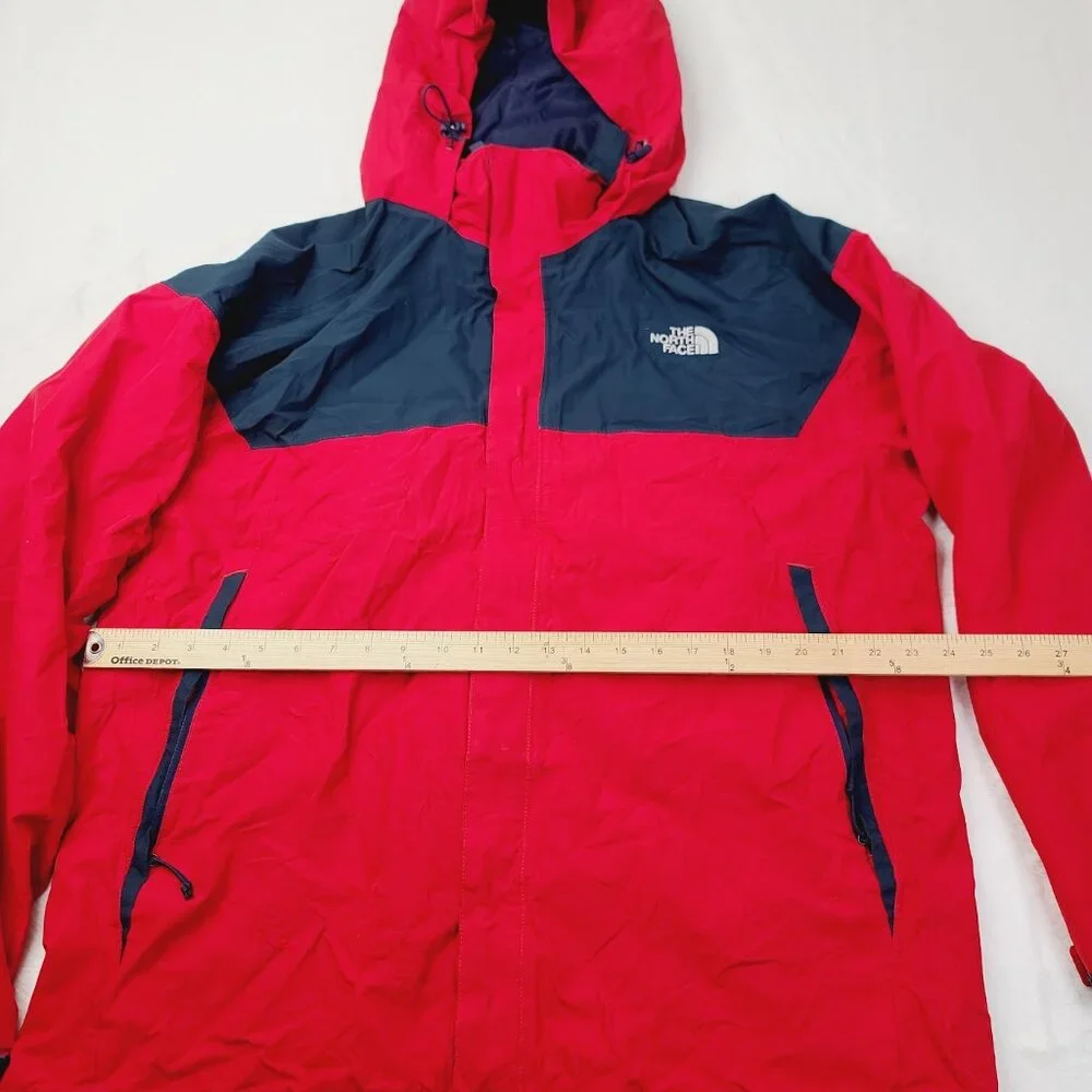 The North Face Men's Black Red Arashi Li Hooded Parka Winter Snow Jacket Size XL